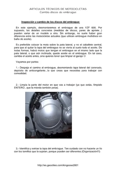 Portada del libro: Cambio Discos Embrague