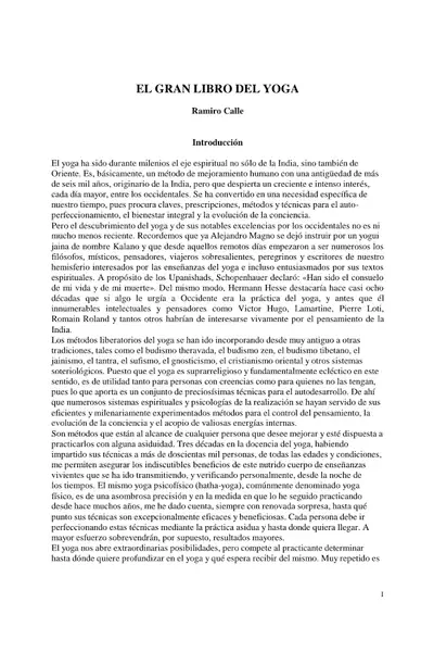 Portada del libro: Calle, Ramiro El Gran Libro Del Yoga