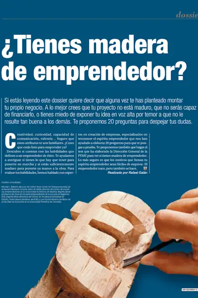 Portada del libro: Tienes Madera De Emprendedor Otros