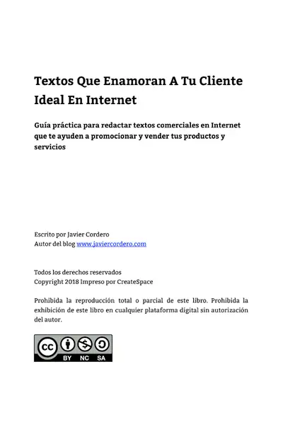 Portada del libro: Texto Que Enamoran Al Cliente