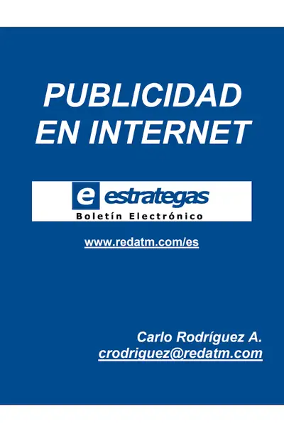 Portada del libro: Publicidad En Internet Carlo Rodriguez