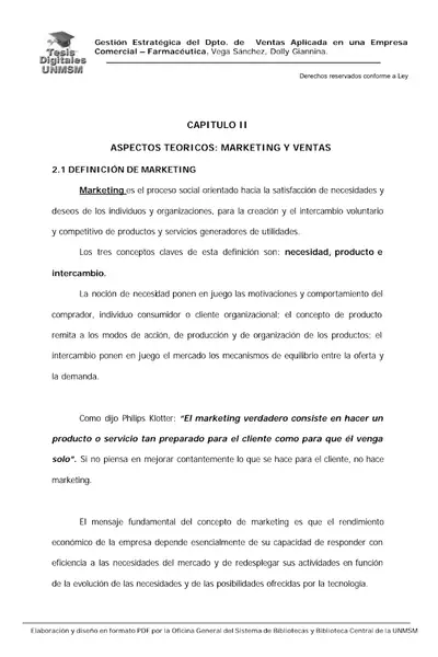 Portada del libro: Mrketing Y Ventas Aspectos Teoricos