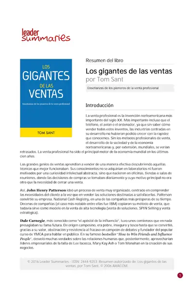 Portada del libro: Los Gigantes De Las Ventas Tom Sant