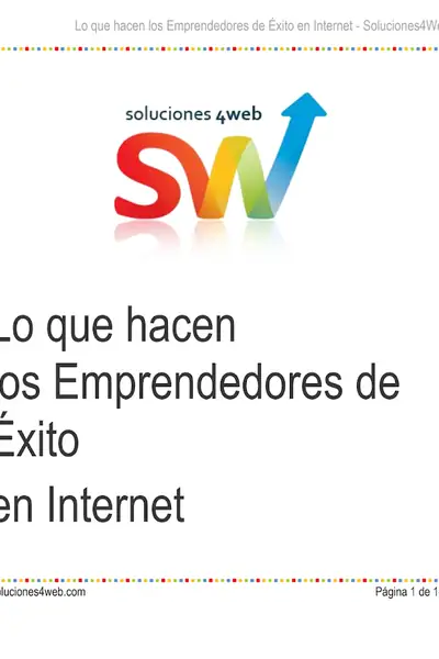 Portada del libro: Lo Que Hacen Los Emprendedores De Exito En Internet Otros