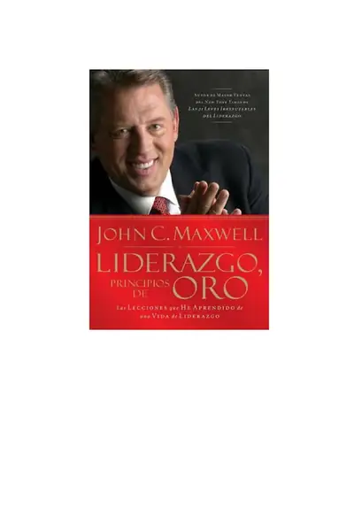 Portada del libro: Liderazgo Principios De Oro John Maxwell