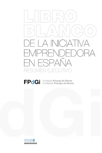 Portada del libro: Libro Blanco De La Inicitativa Emprendedora En EspañA Otros