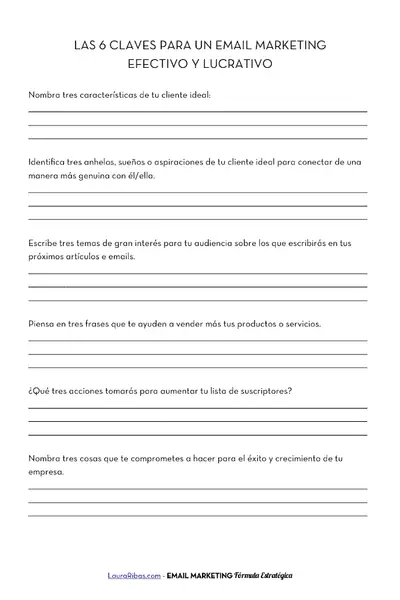 Portada del libro: Las 6 Claves Para Un Email Marketing Efectivo Otros