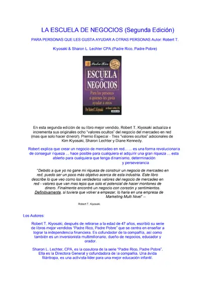 Portada del libro: La Escuela De Negocios