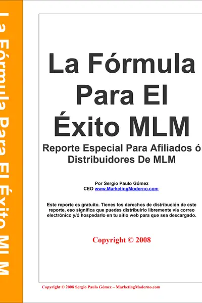 Portada del libro: La Formula Del Exito En Multinivel