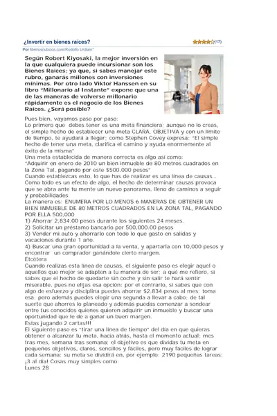 Portada del libro: Invertir En Bienes Raices