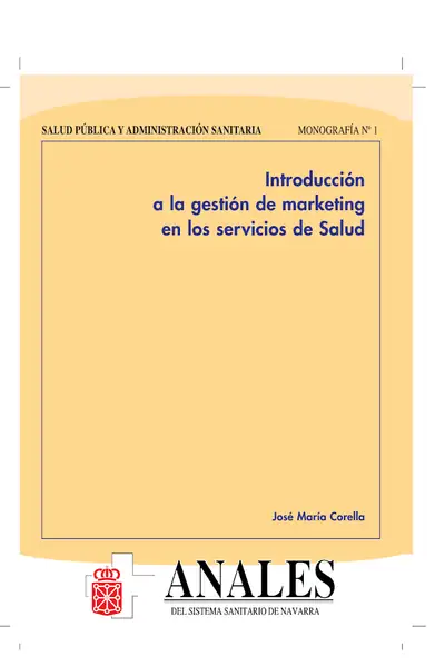 Portada del libro: IntroduccióN A La GestióN De Marketing En Los Servicios De Salud