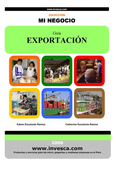 Portada del libro: Exportacion 8 Mi Negocio