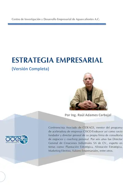 Portada del libro: Estrategia Empresarial Raul Adames