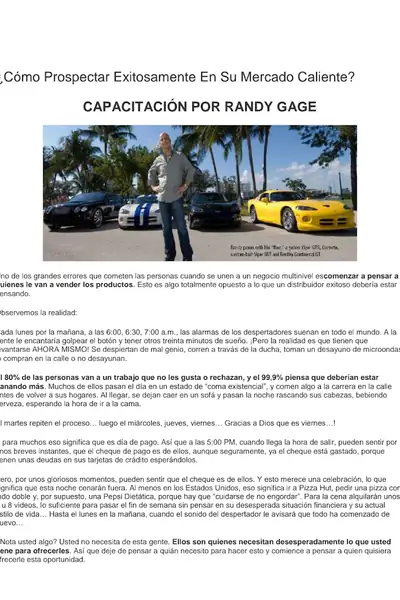 Portada del libro: Como Prospectar Exitosamente En Su Mercado Caliente