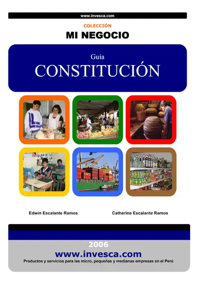 Portada del libro: Constitucion 2 Mi Negocio