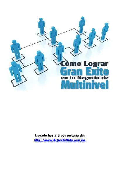 Portada del libro: Como Lograr Exito En Negocio Multinivel