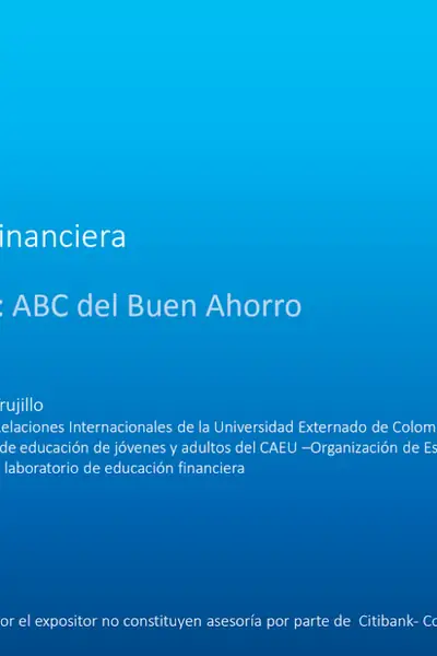 Portada del libro: Abc Del Buen Ahorro Otros