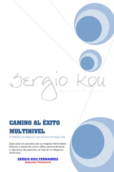 Portada del libro: Camino Al Exito En Multinivel