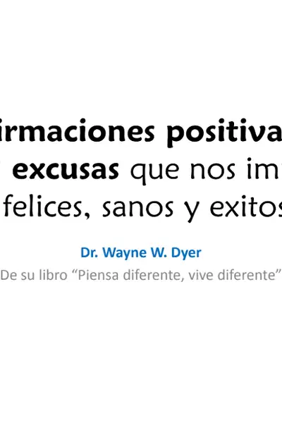 Portada del libro: 18 Afirmaciones Positivas Wayne Dyer