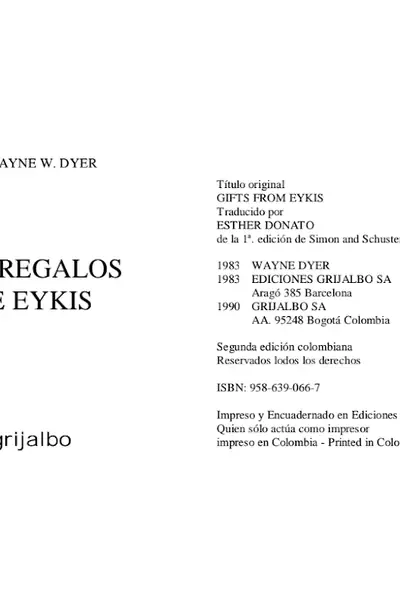 Portada del libro: Los Regalos De Eykis Wayne Dyer