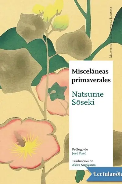 Portada del libro: Miscelaneas Primaverales Natsume Sseki