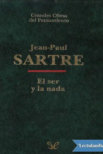 Portada del libro: El Ser Y La Nada Jeanpaul Sartre