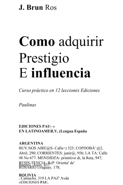 Portada del libro: 42 Como Adquirir Prestigio E Influencia