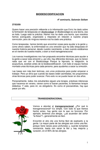 Portada del libro: Psicogenealogia Y Biodescodificacion · VersióN 1