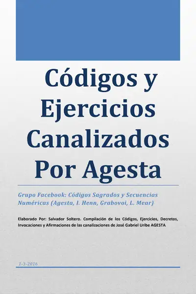 Portada del libro: Compilacion Codigos Y Ejercicios Canalizados Por Agesta Al 1 Marzo 20161 · VersióN 1