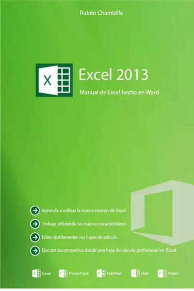 Portada del libro: Aprendiendo Excel 2013
