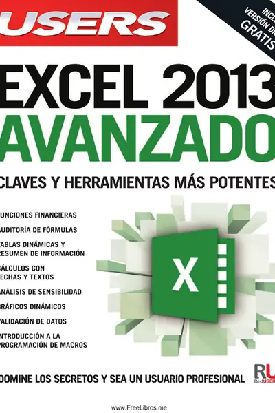 Portada del libro: Excel 2013 Avanzado