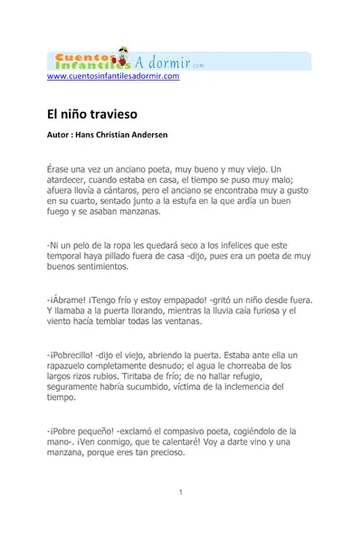Portada del libro: El NiñO Travieso
