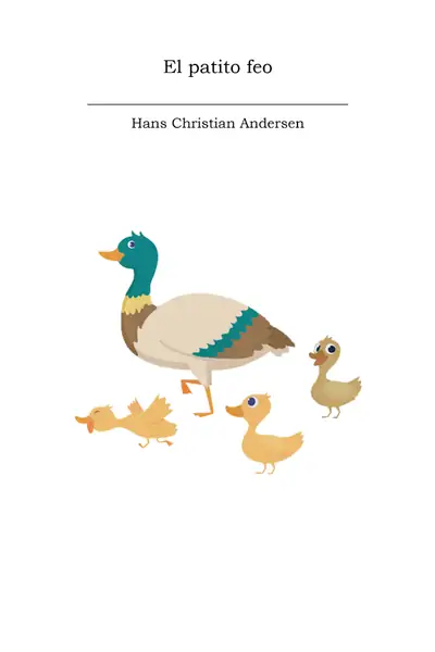 Portada del libro: El Patito Feo Hans Christian Andersen