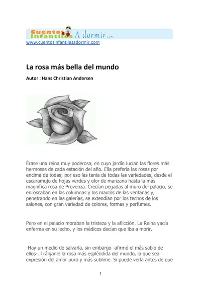 Portada del libro: La Rosa MáS Bella Del Mundo