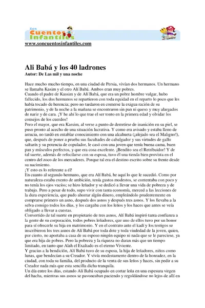 Portada del libro: Alibaba Y Los 40 Ladrones