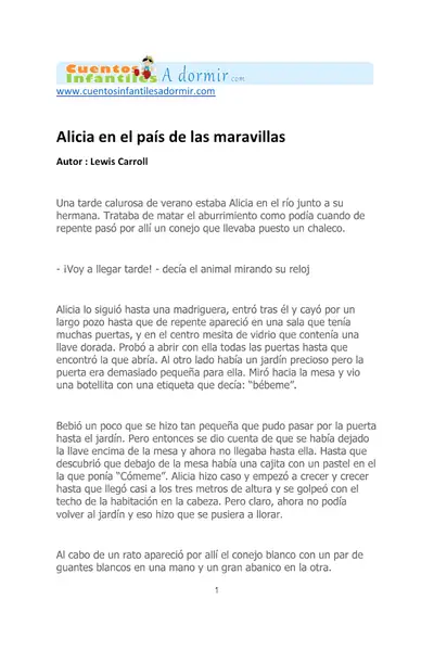 Portada del libro: Alicia En El Pais De Las Maravillas