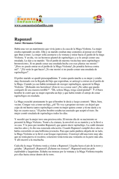 Portada del libro: Rapunzel