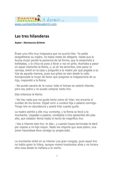 Portada del libro: Las Tres Hilanderas