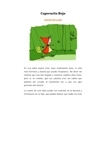 Portada del libro: Caperucita Roja