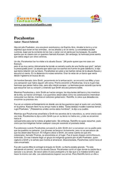 Portada del libro: Pocahontas