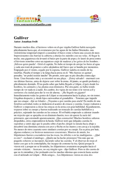 Portada del libro: Gulliver