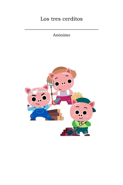 Portada del libro: Los Tres Cerditos
