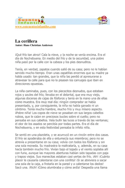 Portada del libro: La Cerillera