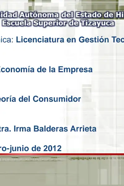 Portada del libro: Teoriadelconsumidor