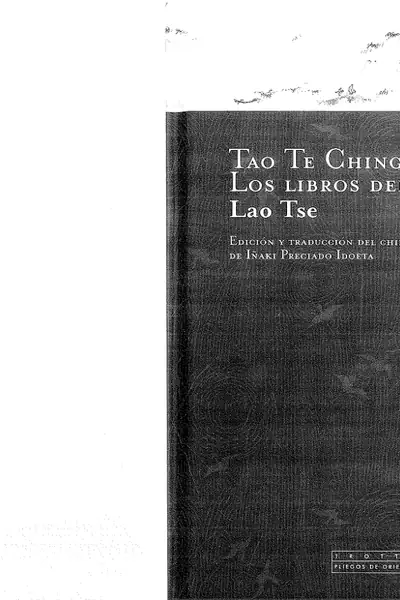 Portada del libro: Tao Te Ching Los Libros Del Tao
