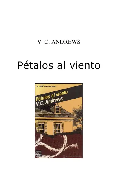 Portada del libro: #2 Petalos Al Viento Terminado
