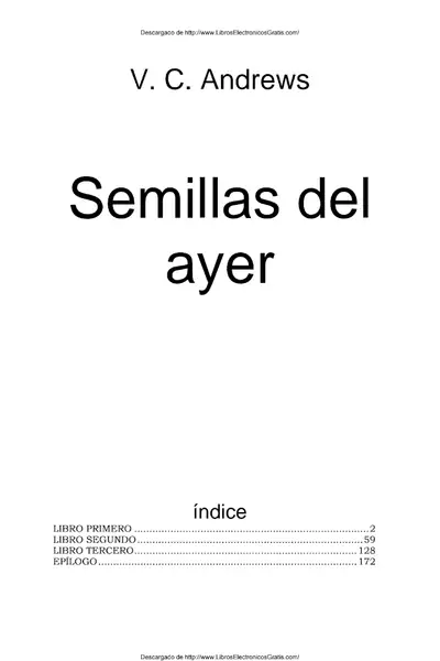 Portada del libro: #4 Semillas Del Ayer