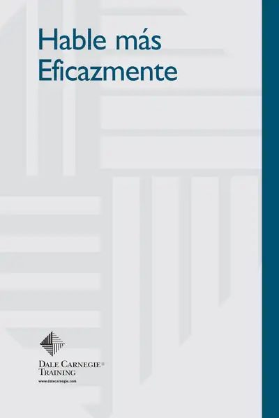 Portada del libro: Hable MáS Eficazmente Dale Carnegie