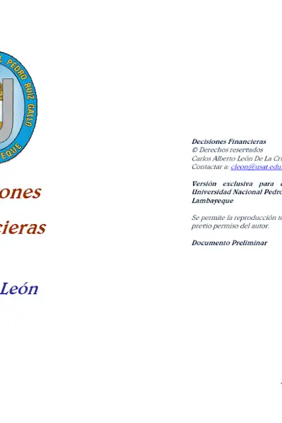 Portada del libro: Libro Finanzas Prev