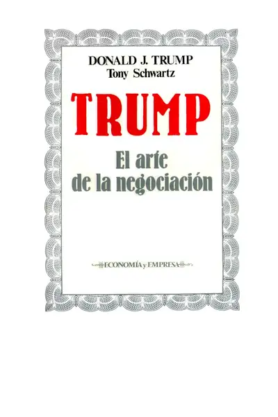 Portada del libro: El Arte De La Negociacion Donald Trump